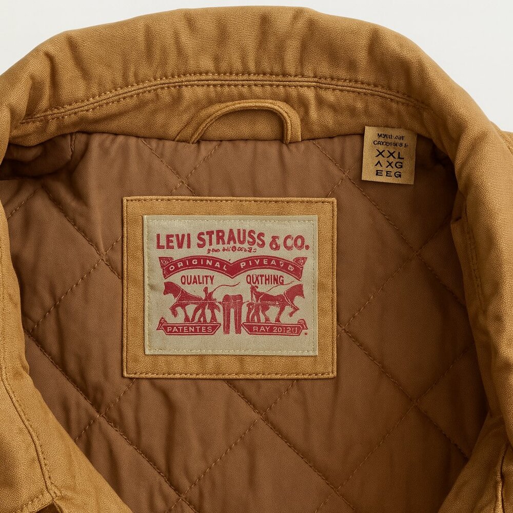 Levi's Men's Cotton Jacket Brown - Picture 7 of 7